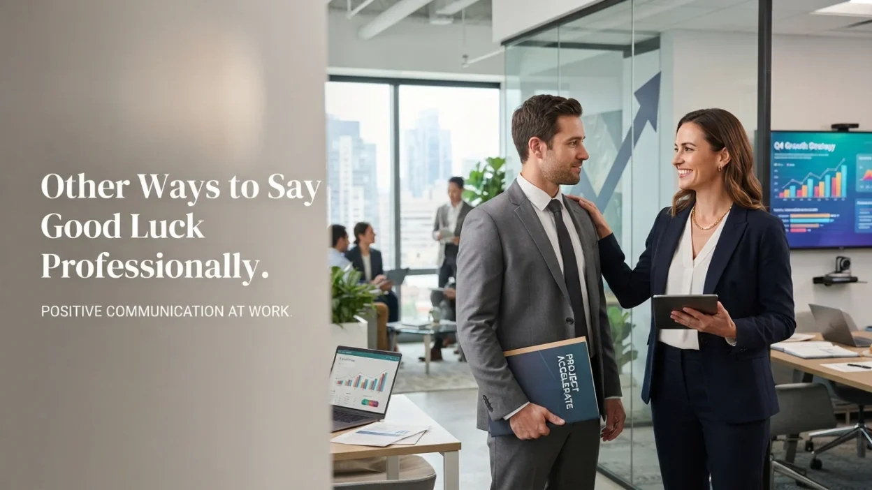 Other Ways to Say Good Luck Professionally