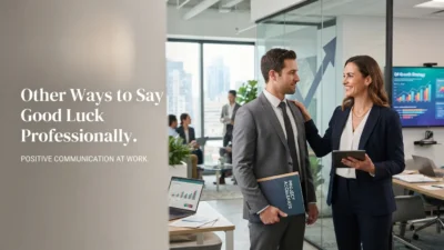 Other Ways to Say Good Luck Professionally