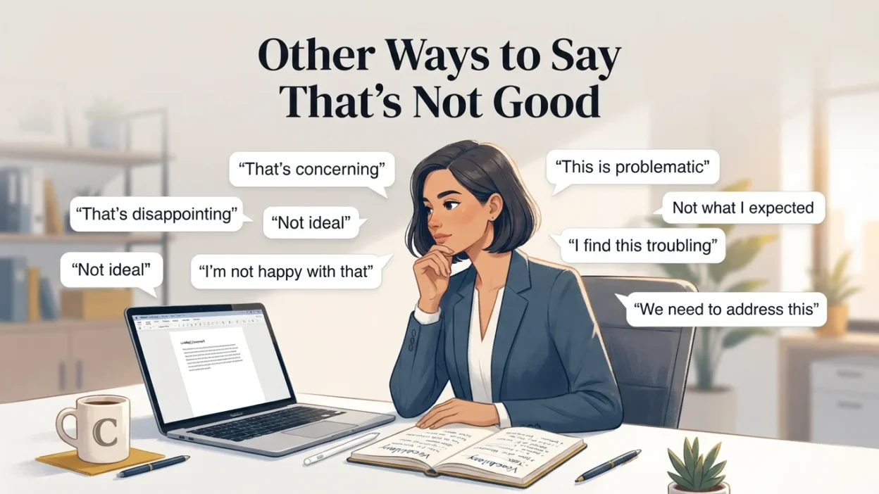 Other Ways to Say That’s Not Good