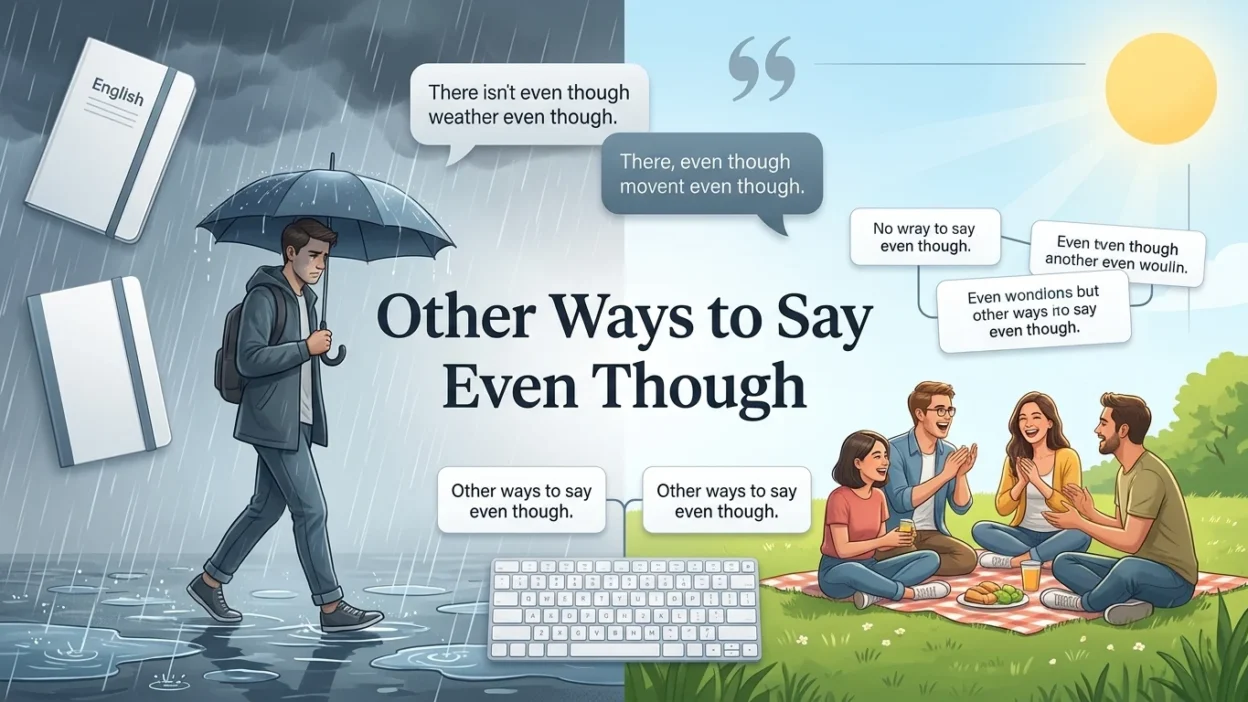Other Ways to Say Even Though