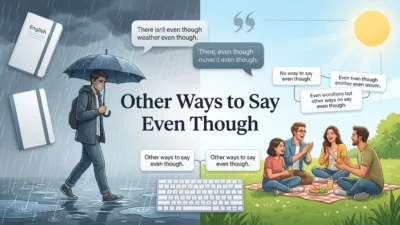 Other Ways to Say Even Though