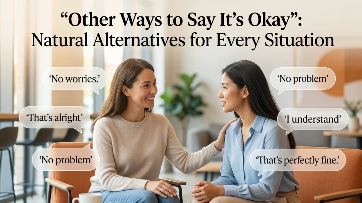 Other Ways to Say It’s Okay