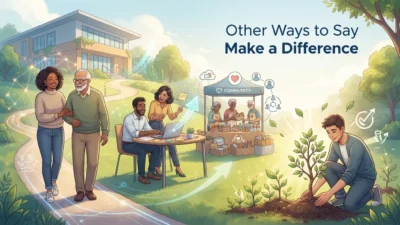 Other Ways to Say Make a Difference