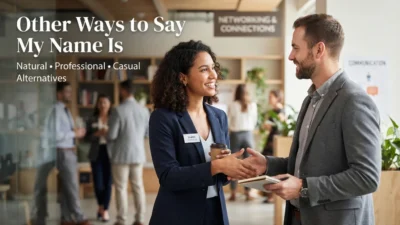 Other Ways to Say My Name Is