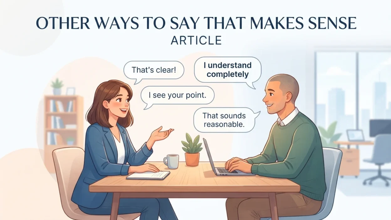 Other Ways to Say That Makes Sense