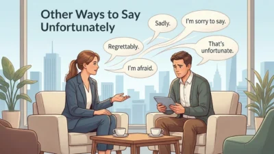 Other Ways to Say Unfortunately