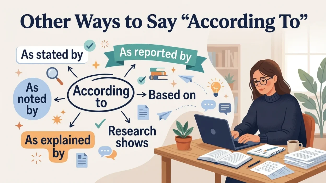 Other Ways to Say According To