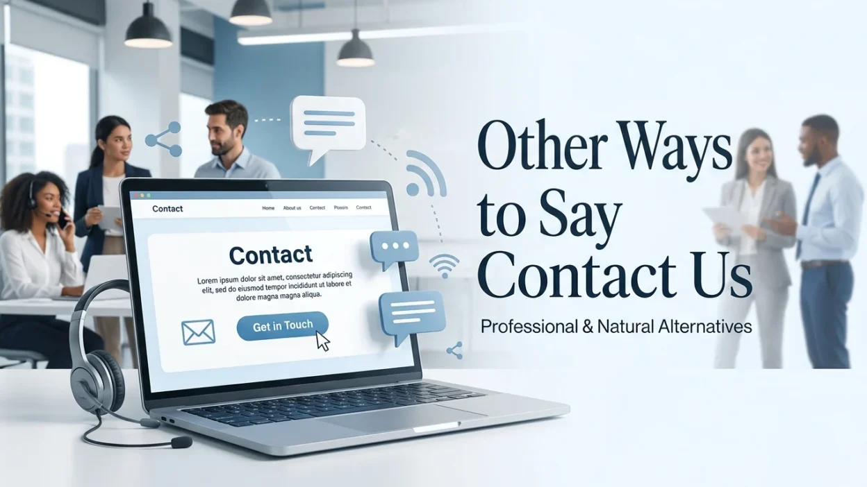Other Ways to Say Contact Us