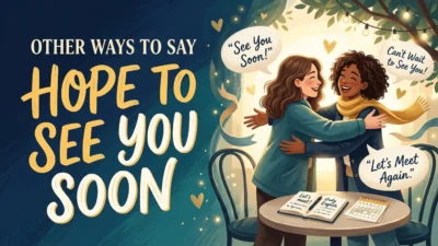 Other Ways to Say Hope to See You Soon