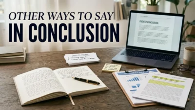 Other Ways to Say In Conclusion