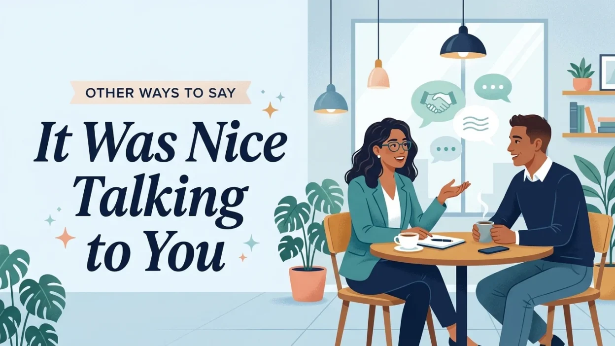 Other Ways to Say It Was Nice Talking to You