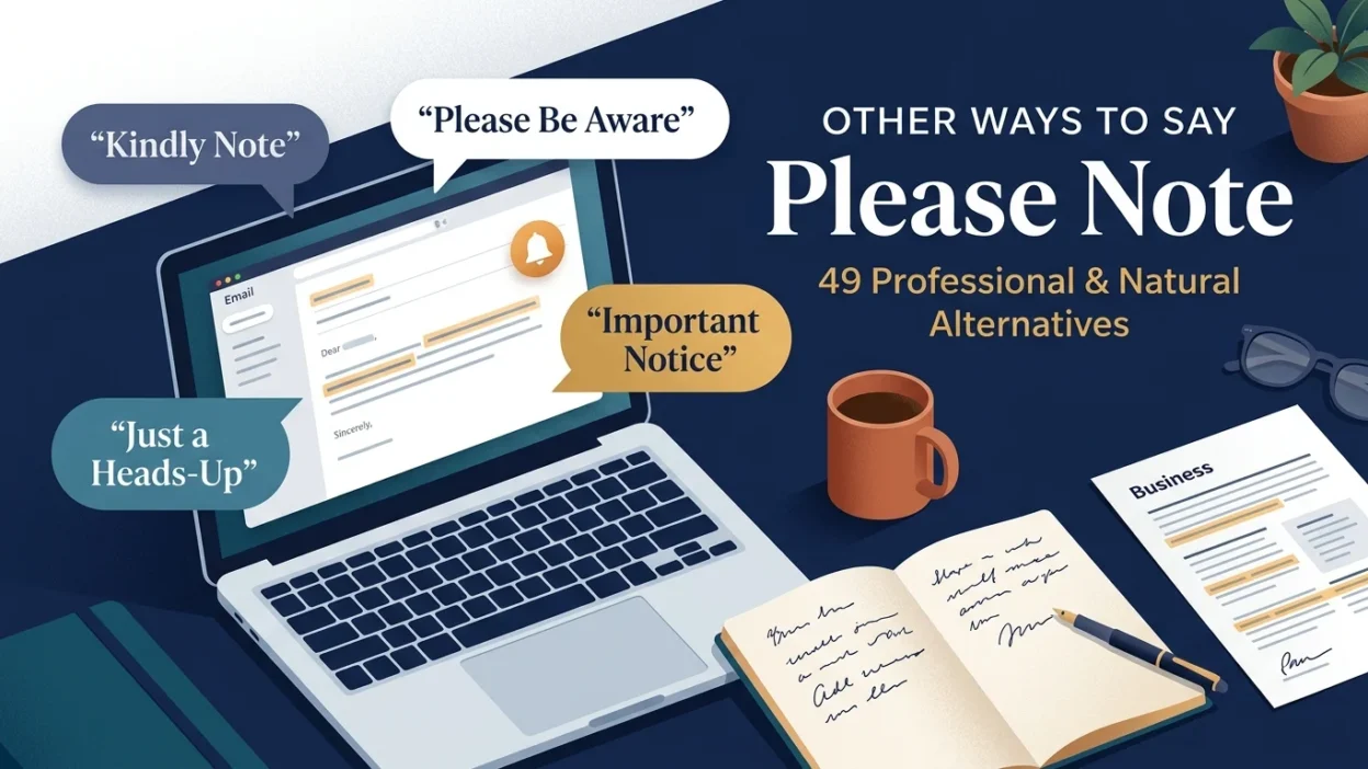 Other Ways to Say Please Note