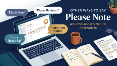 Other Ways to Say Please Note